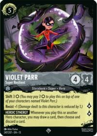 Violet Parr - Super Resilient - Illumineer's Quest: The Great Hunny Rescue - Disney Lorcana card