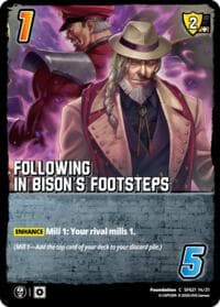 Following In Bison's Footsteps - Challenger Series: Street Fighter 6 - Series 2 - UniVersus card