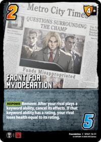 Front For My Operation - Challenger Series: Street Fighter 6 - Series 2 - UniVersus card