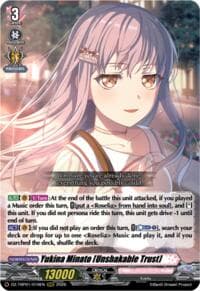 Yukina Minato [Unshakable Trust] - DZ-TBP01: BanG Dream! Girls Band Party! - Cardfight Vanguard card