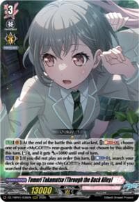 Tomori Takamatsu [Through the Back Alley] - DZ-TBP01: BanG Dream! Girls Band Party! - Cardfight Vanguard card