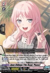 Anon Chihaya [The Usual, Please] - DZ-TBP01: BanG Dream! Girls Band Party! - Cardfight Vanguard card
