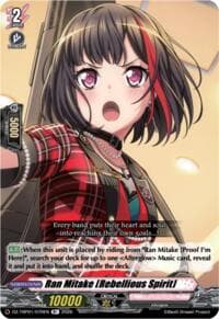 Ran Mitake [Rebellious Spirit] - DZ-TBP01: BanG Dream! Girls Band Party! - Cardfight Vanguard card