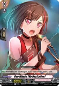 Ran Mitake [No Hesitation] - DZ-TBP01: BanG Dream! Girls Band Party! - Cardfight Vanguard card