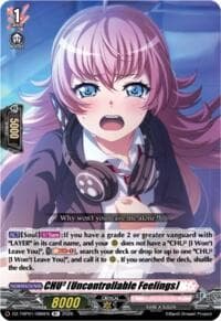 CHU2 [Uncontrollable Feelings] - DZ-TBP01: BanG Dream! Girls Band Party! - Cardfight Vanguard card