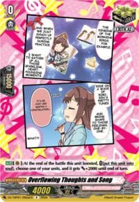 Overflowing Thoughts and Song (A) - DZ-TBP01: BanG Dream! Girls Band Party! - Cardfight Vanguard card