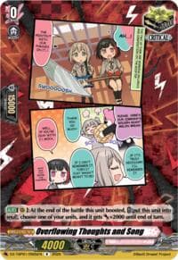 Overflowing Thoughts and Song (B) - DZ-TBP01: BanG Dream! Girls Band Party! - Cardfight Vanguard card