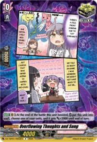 Overflowing Thoughts and Song (D) - DZ-TBP01: BanG Dream! Girls Band Party! - Cardfight Vanguard card