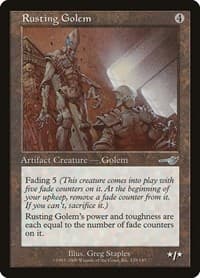 Rusting Golem - Nemesis - Magic: The Gathering card