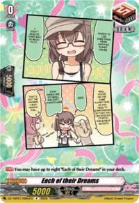 Each of their Dreams (C) - DZ-TBP01: BanG Dream! Girls Band Party! - Cardfight Vanguard card