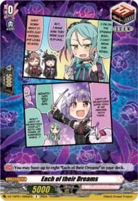 Each of their Dreams (D) - DZ-TBP01: BanG Dream! Girls Band Party! - Cardfight Vanguard card