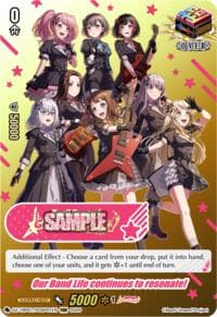 Our Band Life continues to resonate! (PGSP) - DZ-TBP01: BanG Dream! Girls Band Party! - Cardfight Vanguard card