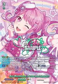 Aya Maruyama [A True Idol Fanatic] (GBPR+) - DZ-TBP01: BanG Dream! Girls Band Party! - Cardfight Vanguard card