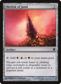 Obelisk of Jund - Commander 2013 - Magic: The Gathering card
