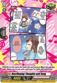 Overflowing Thoughts and Song (A) (H) - DZ-TBP01: BanG Dream! Girls Band Party! - Cardfight Vanguard card