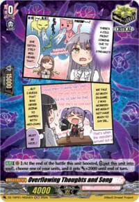 Overflowing Thoughts and Song (D) (H) - DZ-TBP01: BanG Dream! Girls Band Party! - Cardfight Vanguard card