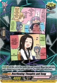 Overflowing Thoughts and Song (G) (H) - DZ-TBP01: BanG Dream! Girls Band Party! - Cardfight Vanguard card