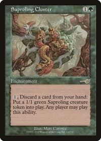 Saproling Cluster - Nemesis - Magic: The Gathering card