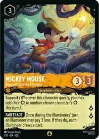 Mickey Mouse - Rescued from the Entrance - Illumineer's Quest: The Great Hunny Rescue - Disney Lorcana card