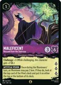 Maleficent - Rescued from the Staircase - Illumineer's Quest: The Great Hunny Rescue - Disney Lorcana card