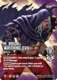 M. Bison, Writhing Evil (Alternate Art) - Challenger Series: Street Fighter 6 - Series 2 - UniVersus card