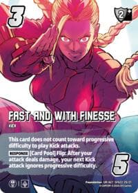 Fast and with Finesse (Alternate Art) - Challenger Series: Street Fighter 6 - Series 2 - UniVersus card