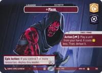 Maul - Old Master (Showcase) - Homeworlds - Star Wars: Unlimited card