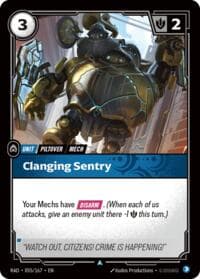 Clanging Sentry - Radiance - Riftbound: League of Legends Trading Card Game card