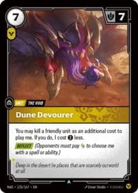 Dune Devourer - Radiance - Riftbound: League of Legends Trading Card Game card