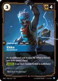 Ekko, Ingenious - Radiance - Riftbound: League of Legends Trading Card Game card