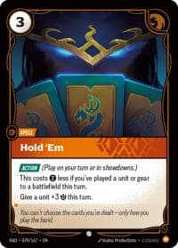 Hold 'Em - Radiance - Riftbound: League of Legends Trading Card Game card
