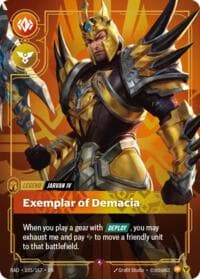 Jarvan IV, Exemplar of Demacia - Radiance - Riftbound: League of Legends Trading Card Game card