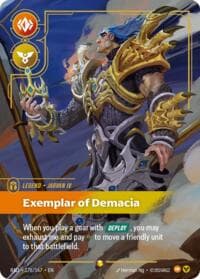Jarvan IV, Exemplar of Demacia (Overnumbered) - Radiance - Riftbound: League of Legends Trading Card Game card