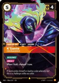 K'Sante, Courageous (Alternate Art) - Radiance - Riftbound: League of Legends Trading Card Game card