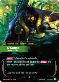 K'Sante, Dauntless - Radiance - Riftbound: League of Legends Trading Card Game card