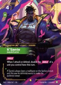 K'Sante, Dauntless (Alternate Art) - Radiance - Riftbound: League of Legends Trading Card Game card