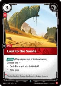 Lost to the Sands - Radiance - Riftbound: League of Legends Trading Card Game card