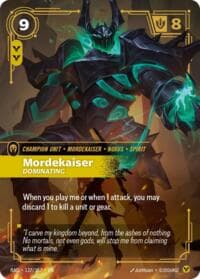 Mordekaiser, Dominating - Radiance - Riftbound: League of Legends Trading Card Game card
