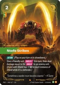 Ntofo Strikes - Radiance - Riftbound: League of Legends Trading Card Game card