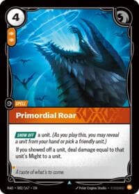 Primordial Roar - Radiance - Riftbound: League of Legends Trading Card Game card