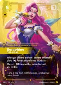Seraphine, Not Alone - Radiance - Riftbound: League of Legends Trading Card Game card