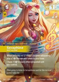 Seraphine, Not Alone (Alternate Art) - Radiance - Riftbound: League of Legends Trading Card Game card