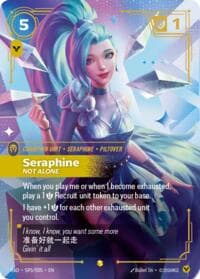 Seraphine, Not Alone (K/DA Special Art Card) - Radiance - Riftbound: League of Legends Trading Card Game card