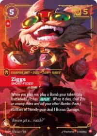 Ziggs, Short-Fused - Radiance - Riftbound: League of Legends Trading Card Game card