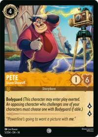Pete - Suave Showoff - Hyperia City - Disney Lorcana card