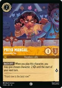 Priya Mangal - Immovable Fan - Hyperia City - Disney Lorcana card