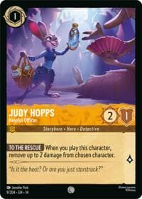Judy Hopps - Helpful Officer - Hyperia City - Disney Lorcana card