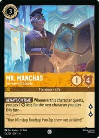 Mr. Manchas - Service with a Smile - Hyperia City - Disney Lorcana card