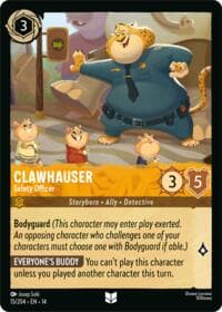 Clawhauser - Safety Officer - Hyperia City - Disney Lorcana card