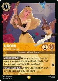 Aurora - Delightful Musician - Hyperia City - Disney Lorcana card